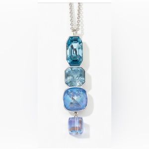 STANDOUT necklace Touchstone Crystal by Swarovski new in box beautiful blue tone